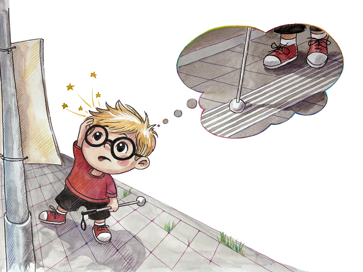 Weitere Illustration aus dem Buch „Theo und der Zauberstab“.
